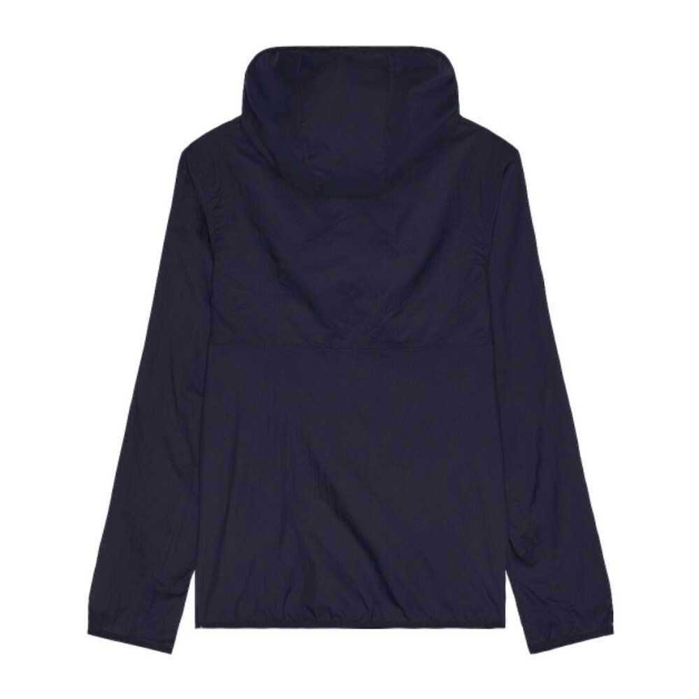 Alo Repeat Running Jacket True Navy Hooded Lightweight Raincoat Windbreaker Coat - Picture 6 of 8